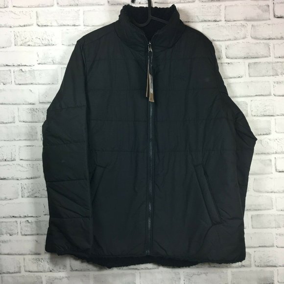 The North Face Women's Jacket Black Size XL Merriewood Reversible Sherpa Fleece